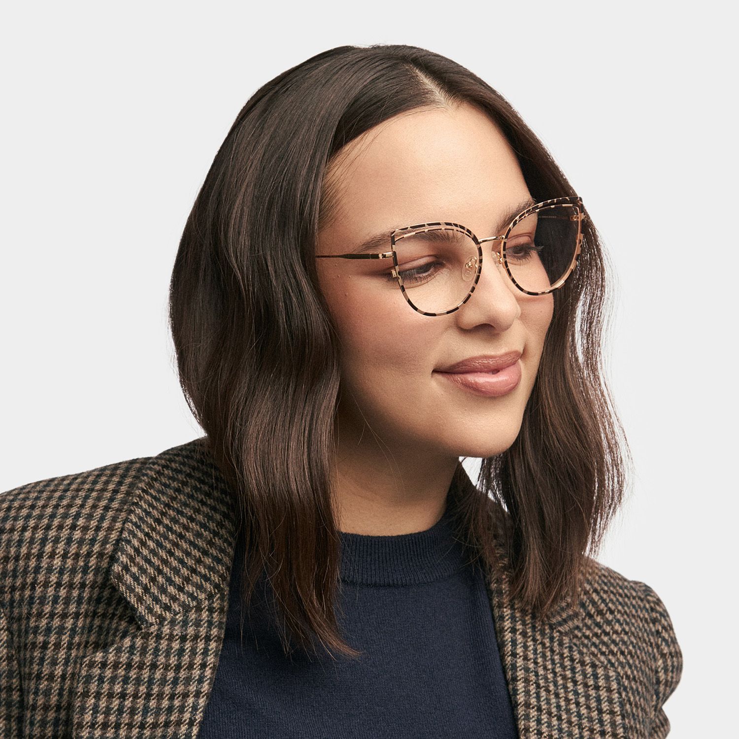 Spivey Cateye Metal Full Frame Eyeglasses | Zeelool1