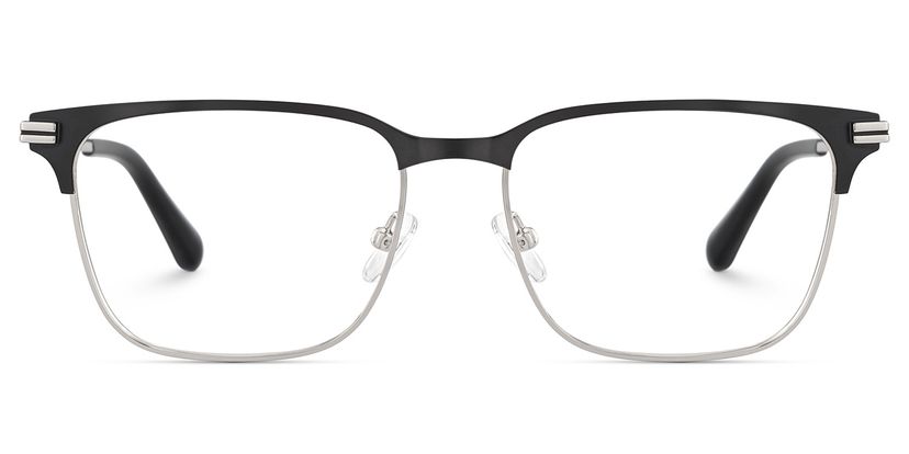 Marshall Grey Silver Browline Glasses