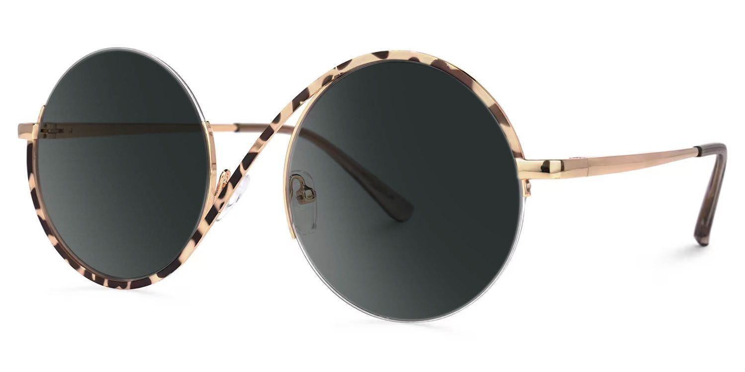 Flozif Round Tortoise Prescription Sunglasses | ZEELOOL1