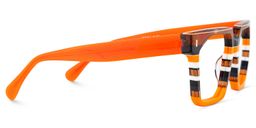 Laguer Orange Rectangle Glasses4