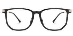 Fezell Black Square Glasses2