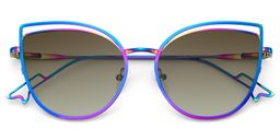 Spivey Iridescent Cat eye Sunglasses1