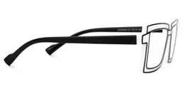 Zephyr White Rectangle Glasses4