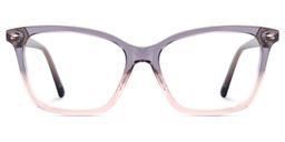 Theo Grey Pink Rectangle Glasses1