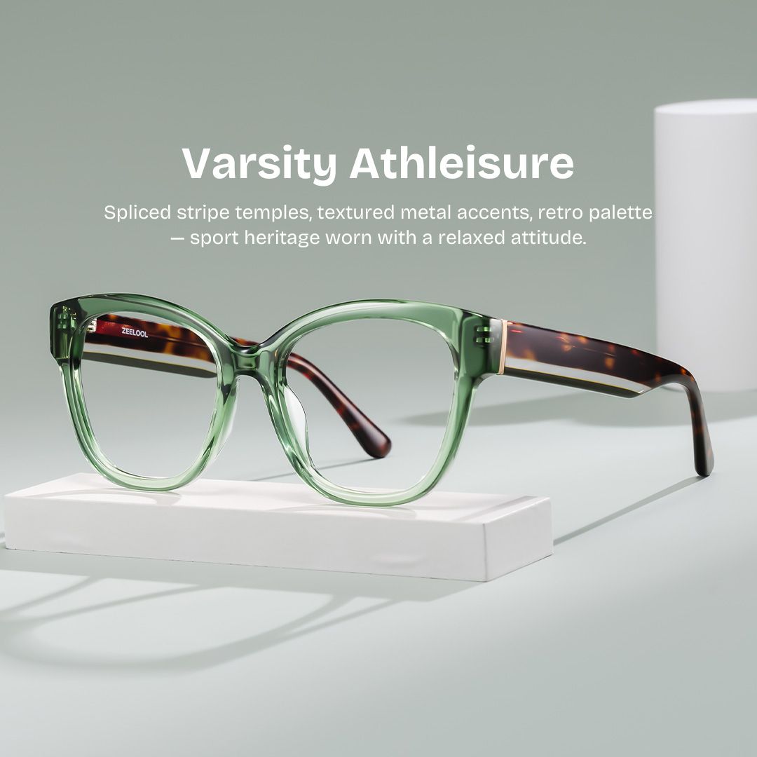 Everest Green Butterfly Glasses | Campus Athleisure Look0