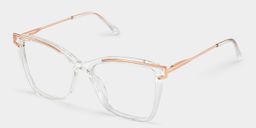 Krystle Clear Square Glasses5