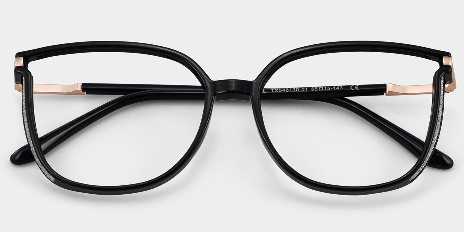 Rodz Square Black Frame Glasses for Women | ZEELOOL3