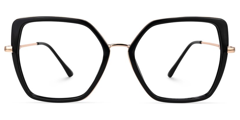 Keller Black Geometric Glasses
