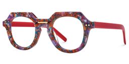 Jameica Floral Round Glasses1