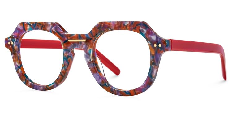 Jameica Floral Round Glasses