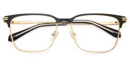 Marshall Black Gold Browline Glasses1