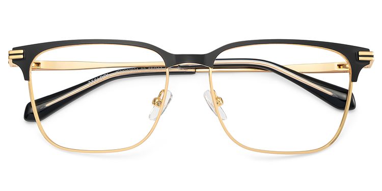 Marshall Black Gold Browline Glasses