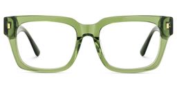 Fulford Green Rectangle Glasses0