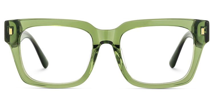 Fulford Green Rectangle Glasses