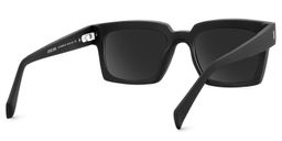 Amadeo Black Rectangle Sunglasses4