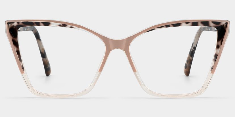 Adalis Beige Cat eye Glasses