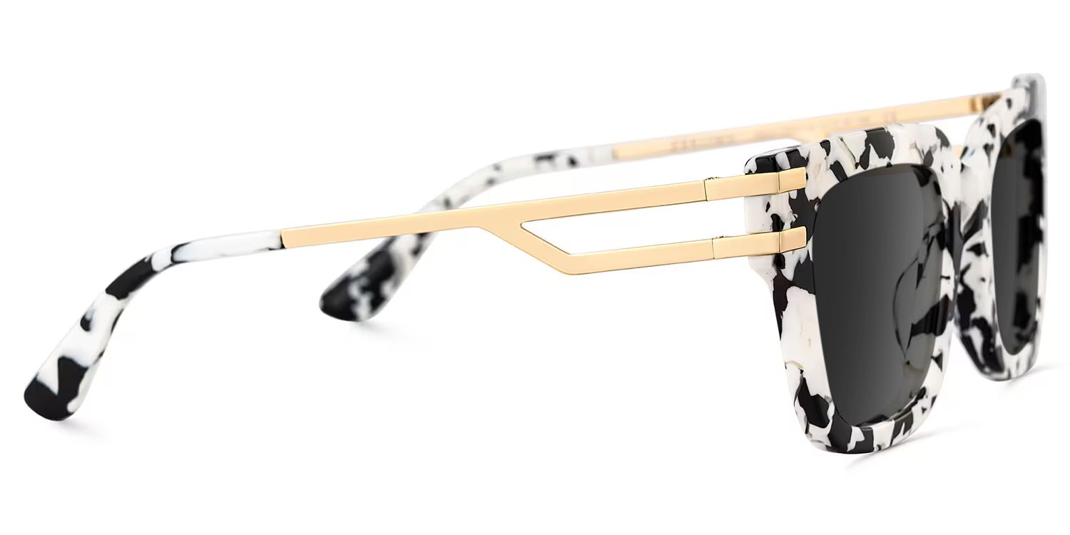 Lidia Square Cow Print Sunglasses for Women & Men | ZEELOOL3