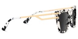 Lidia Cow Print Square Sunglasses3