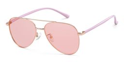 Paige Rose-Gold Aviator Sunglasses4