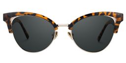 Charlene Tortoise Browline Sunglasses0
