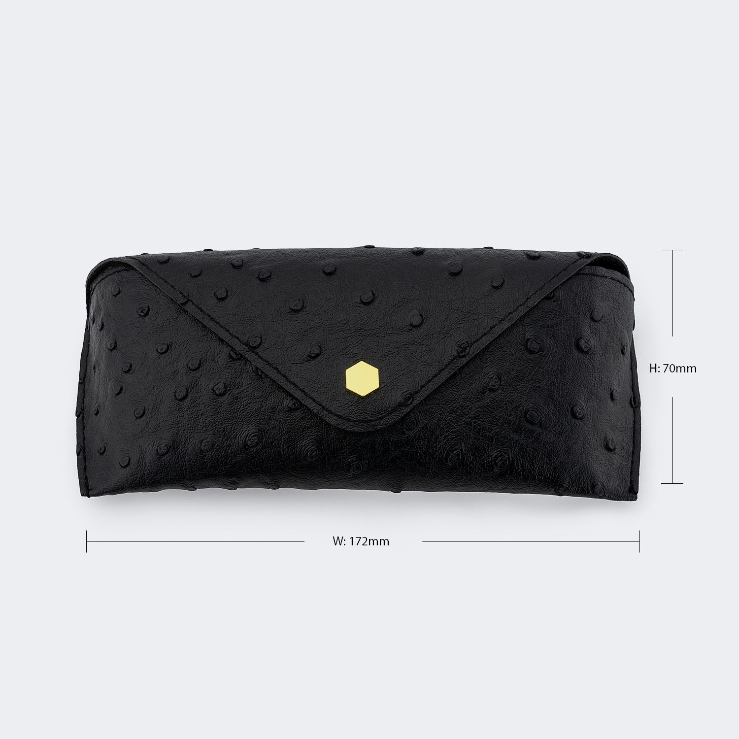 Ostrich-Pattern Black Eyeglass Bag For Glasses | ZEELOOL3