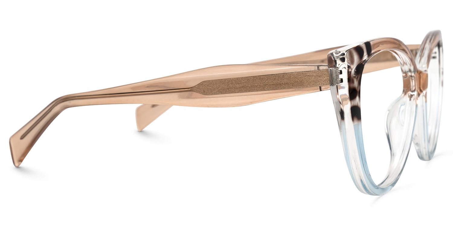 Narine Cat Eye Multicolor Pretty Frame Glasses Deals | ZEELOOL2