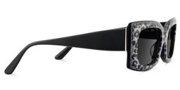 Orduno Gray Leopard Rectangle Sunglasses3