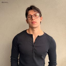 Aubrey Black Rectangle Glasses6