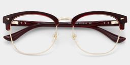 Lasha Red Browline Glasses2
