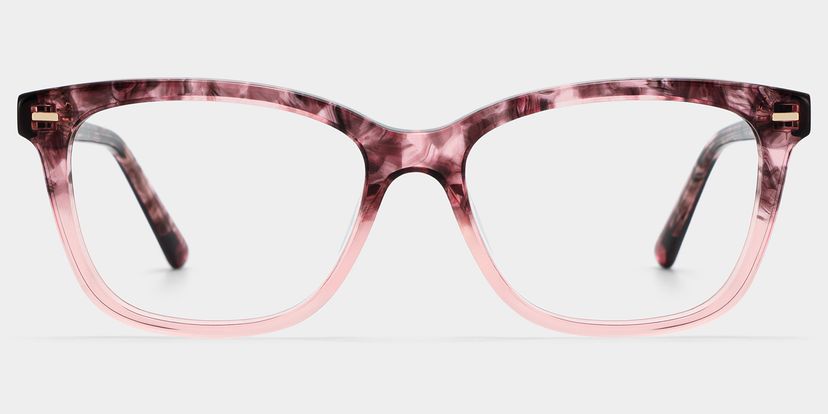 Sawyer Pink Rectangle Glasses