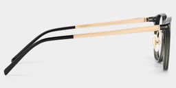 Amanda Black Round Glasses5