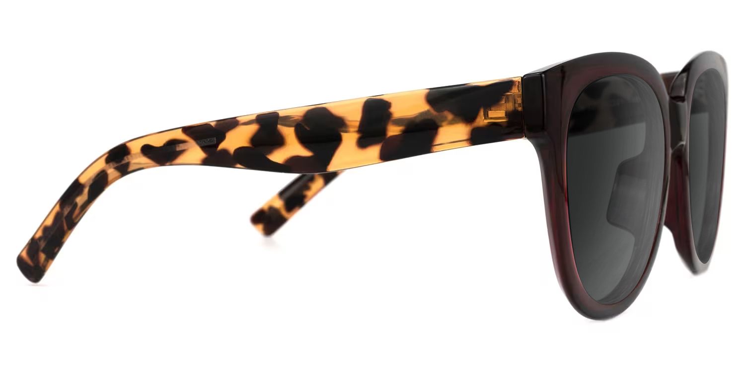 Harrell Square Dark-Red Sunglasses for Women & Men | ZEELOOL2