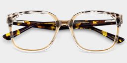 Siner Beige Square Glasses3