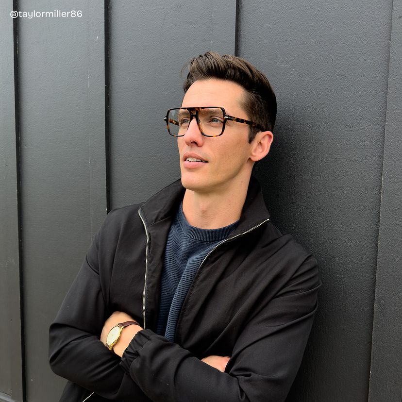 Easton Tortoise Aviator Glasses
