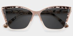 Adalis Beige Cat eye Sunglasses1