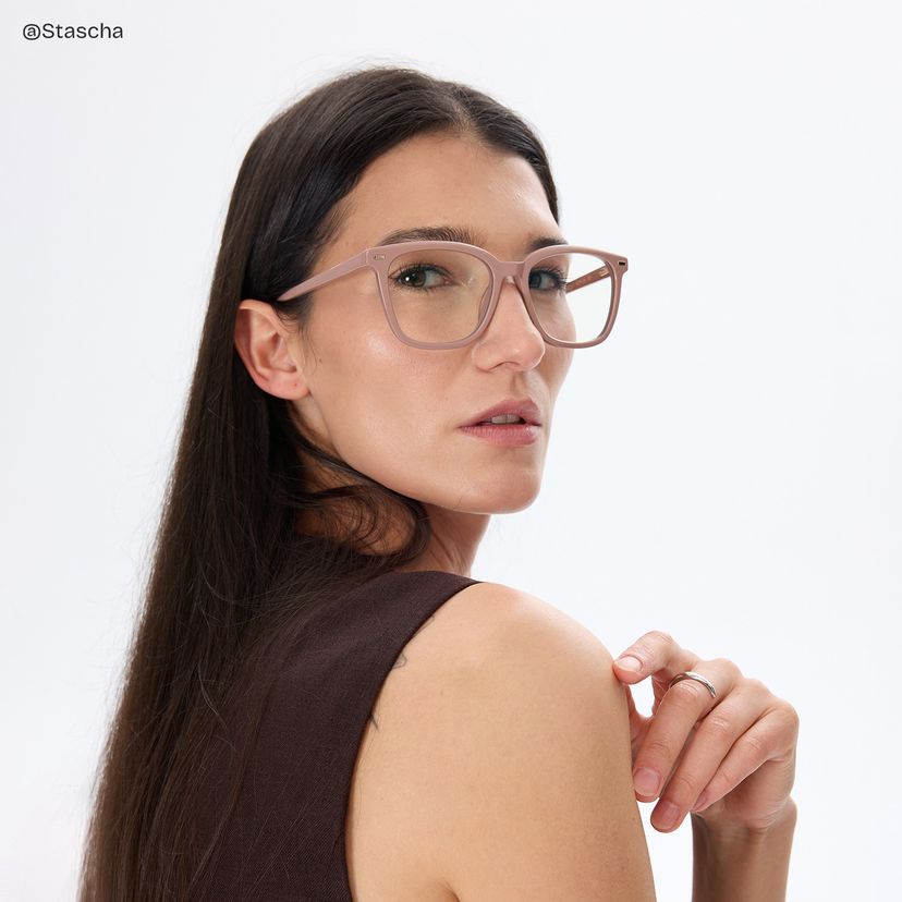 Lana Brown Square Glasses