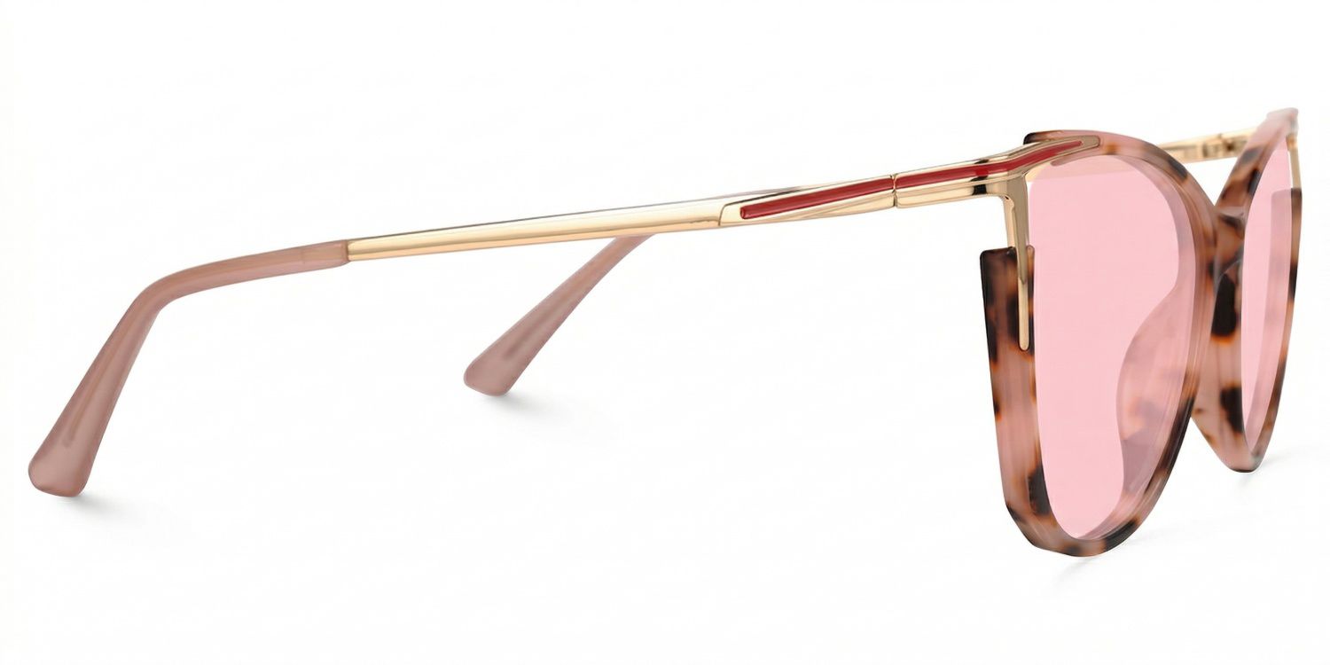 Yomary Cat Eye Pink-Tortoise Prescription Sunglasses | ZEELOOL2