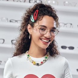 Reyes Black Geometric Glasses5