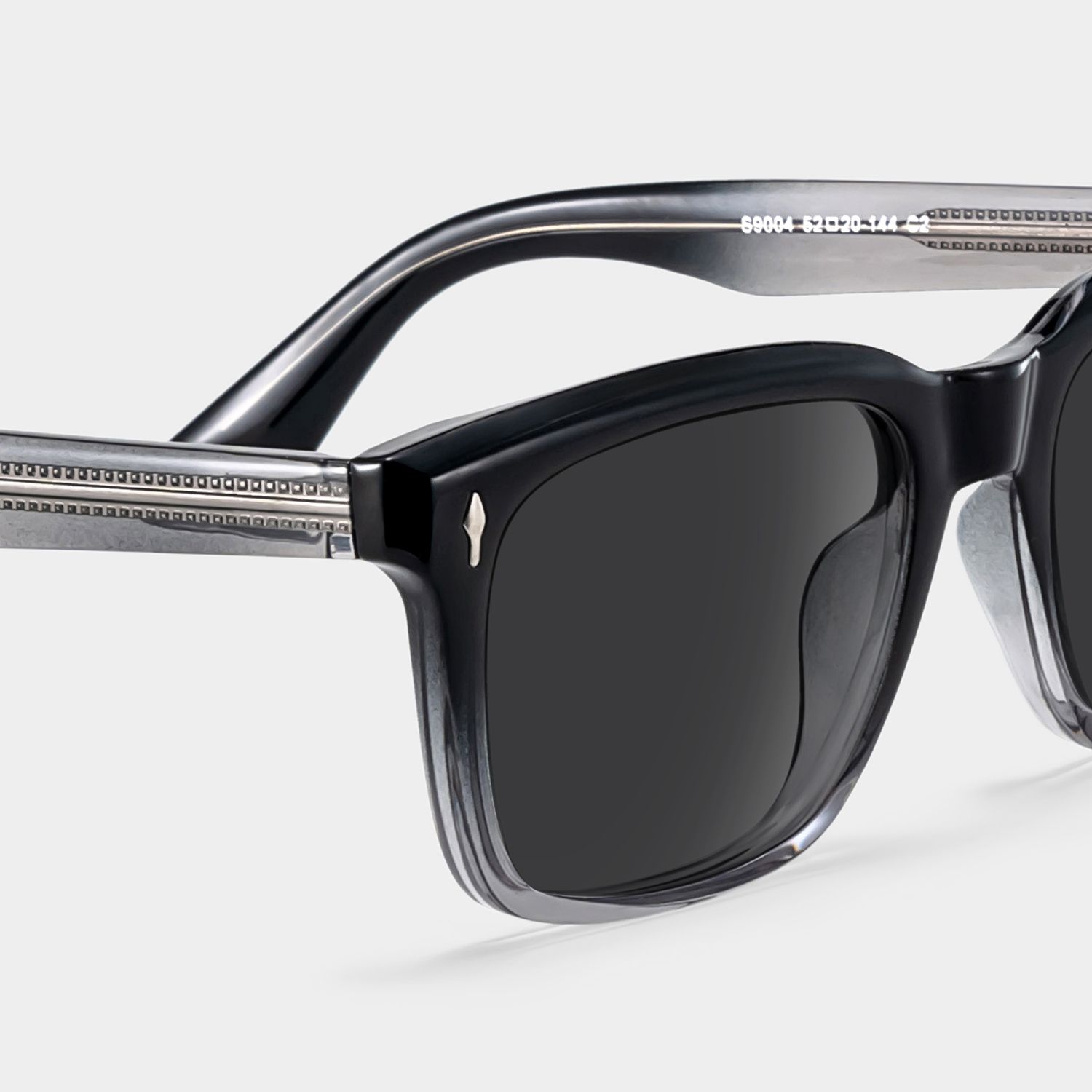 Fletcher Black Rectangle Sunglasses to Frame Your Face | ZEELOOL4