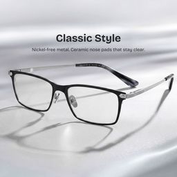 Alexander Black Rectangle Glasses0