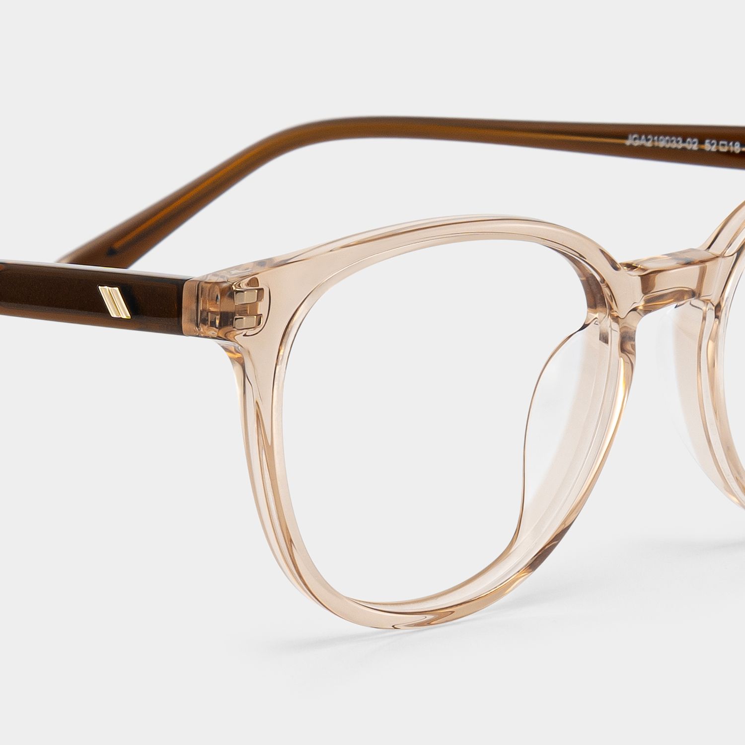 Allison Round Transparent Brown Glasses for the Female | ZEELOOL5