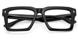 Kenish Black Square Glasses2