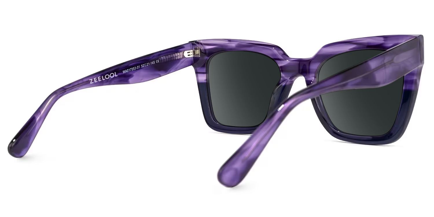 Kathya Acetate Purple Frame Sunglasses | ZEELOOL3