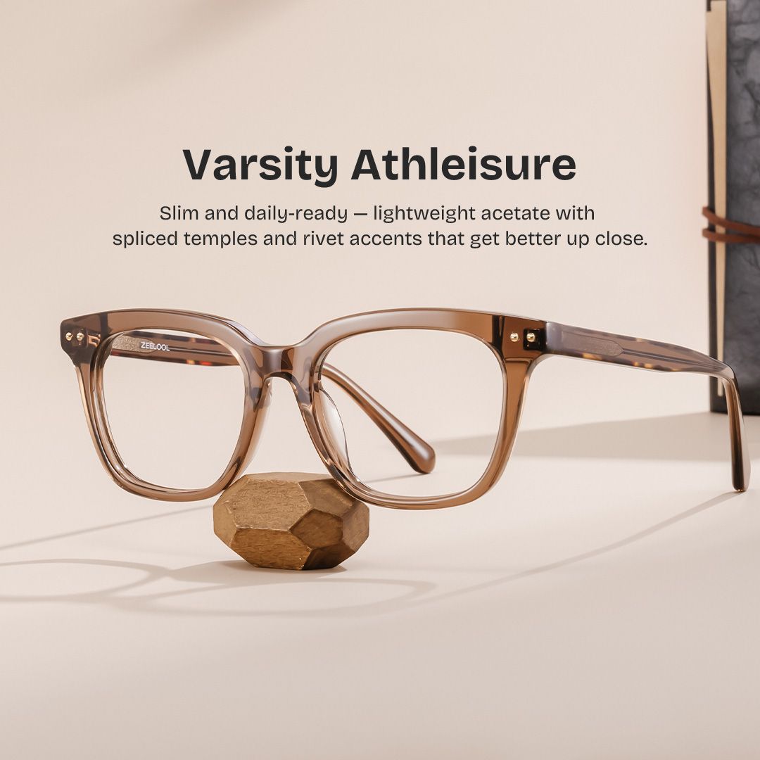 Angela Brown Rectangle Glasses | Simple Yet Luxurious0