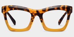 Benitez Tortoise Rectangle Glasses0
