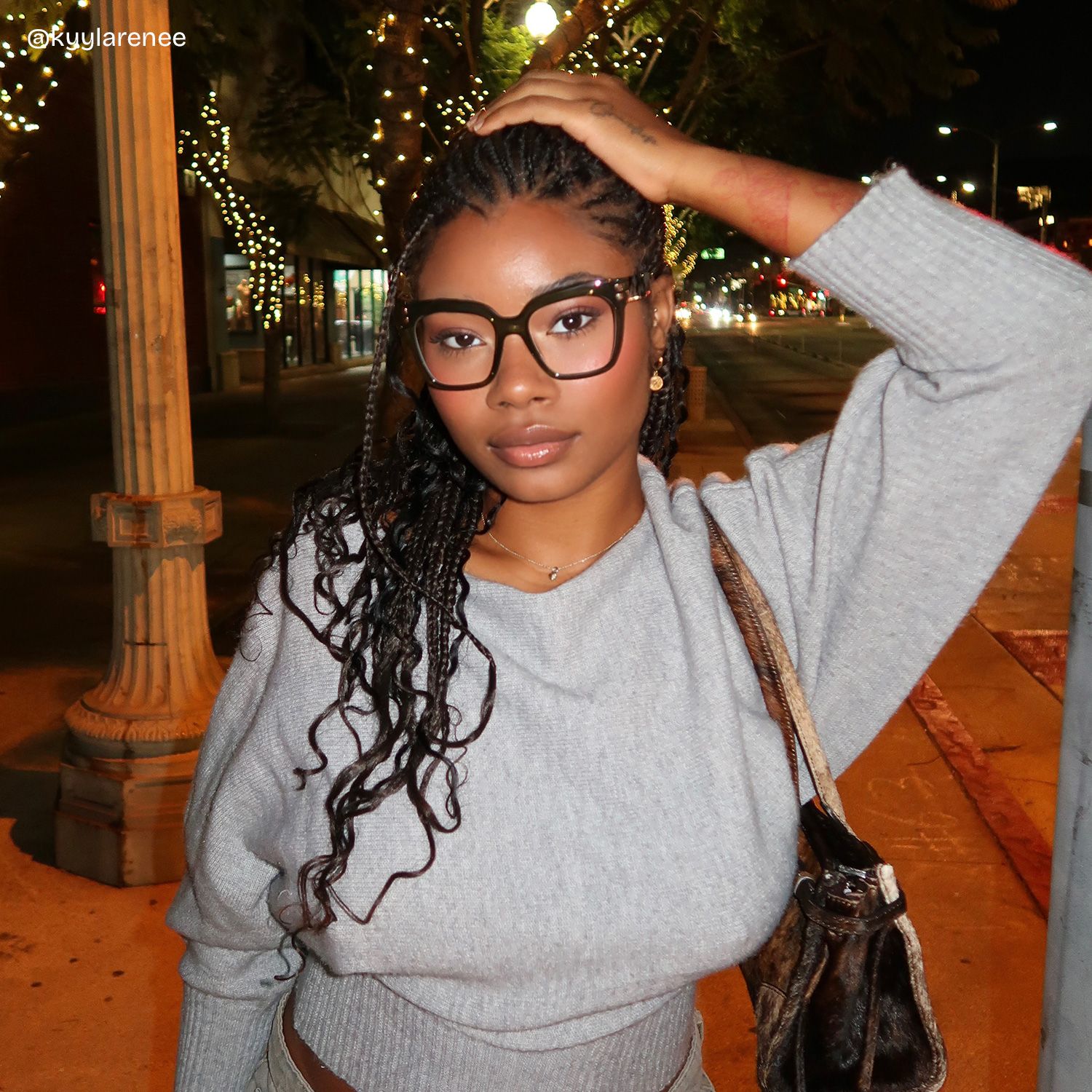 Minguela green square frame glasses Online | ZEELOOL6