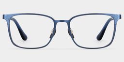 Aubrey Blue Rectangle Glasses1