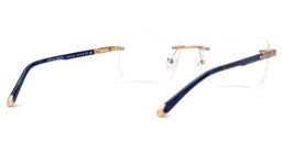 Savitrie Blue Rectangle Glasses3