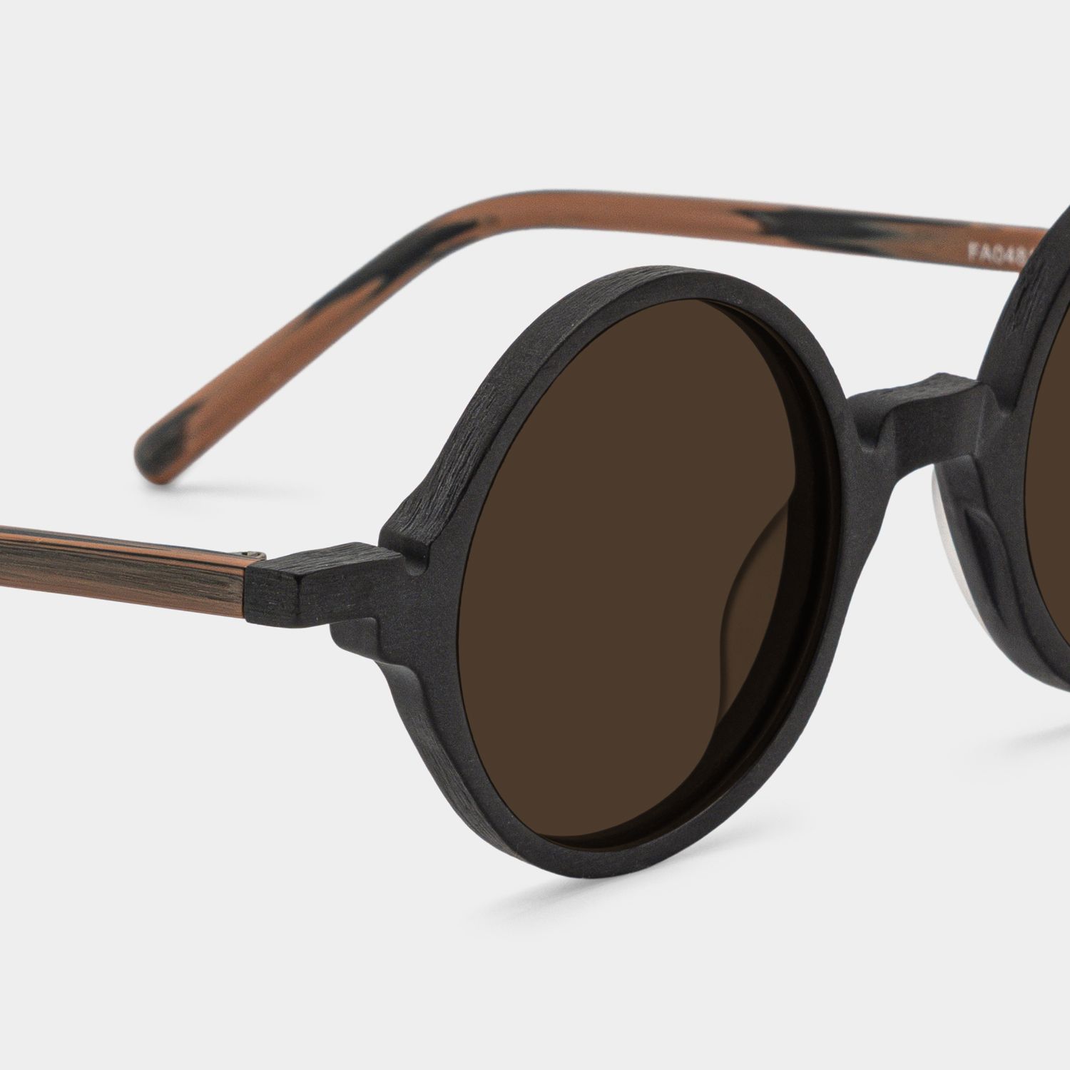 Otto Round Style Black Frame Sunglasses | ZEELOOL4