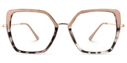 Keller Two-Tone Geometric Glasses0